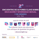 Segundo encuentro de actores clave sobre educación con enfoque de diversidad sexual y de género