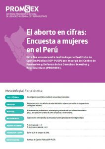 Portada de "El aborto en cifras: encuesta a mujeres en el Perú"