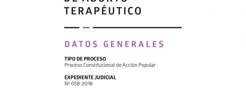 Portada de PROCESO DE ACCIÓN POPULAR CONTRA EL PROTOCOLO DE ABORTO TERAPÉUTICO