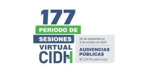 Logo del 177 periodo de sesiones virtual de la CIDH
