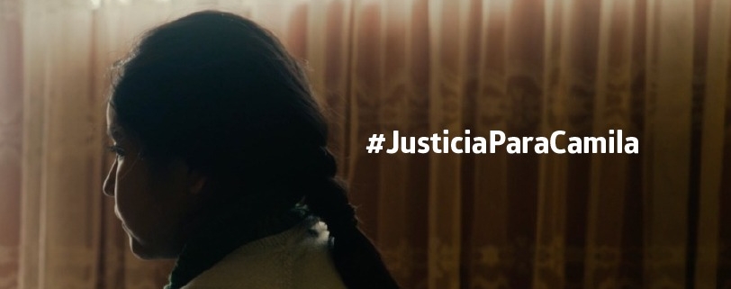 Imagen de Camila con el hashtag #Justiciaparacamila