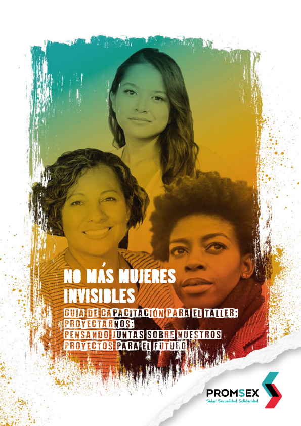 Portada "No más mujeres invisibles". Ilustración de tres mujeres mirando de frente