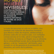Portada de "No más mujeres invisibles". Ilustración del rostro de una mujer con los ojos cerrados